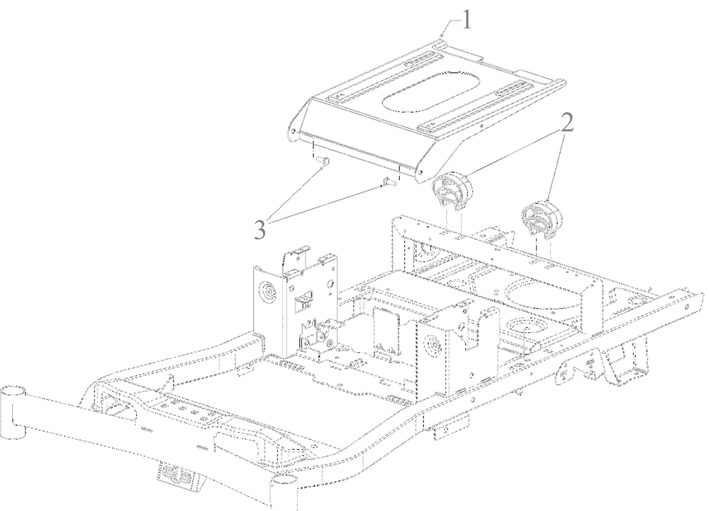 Seat Adjustment Diagram and Parts List for 17ADFACSA07 2022 Yard Machines Lawn Tractor